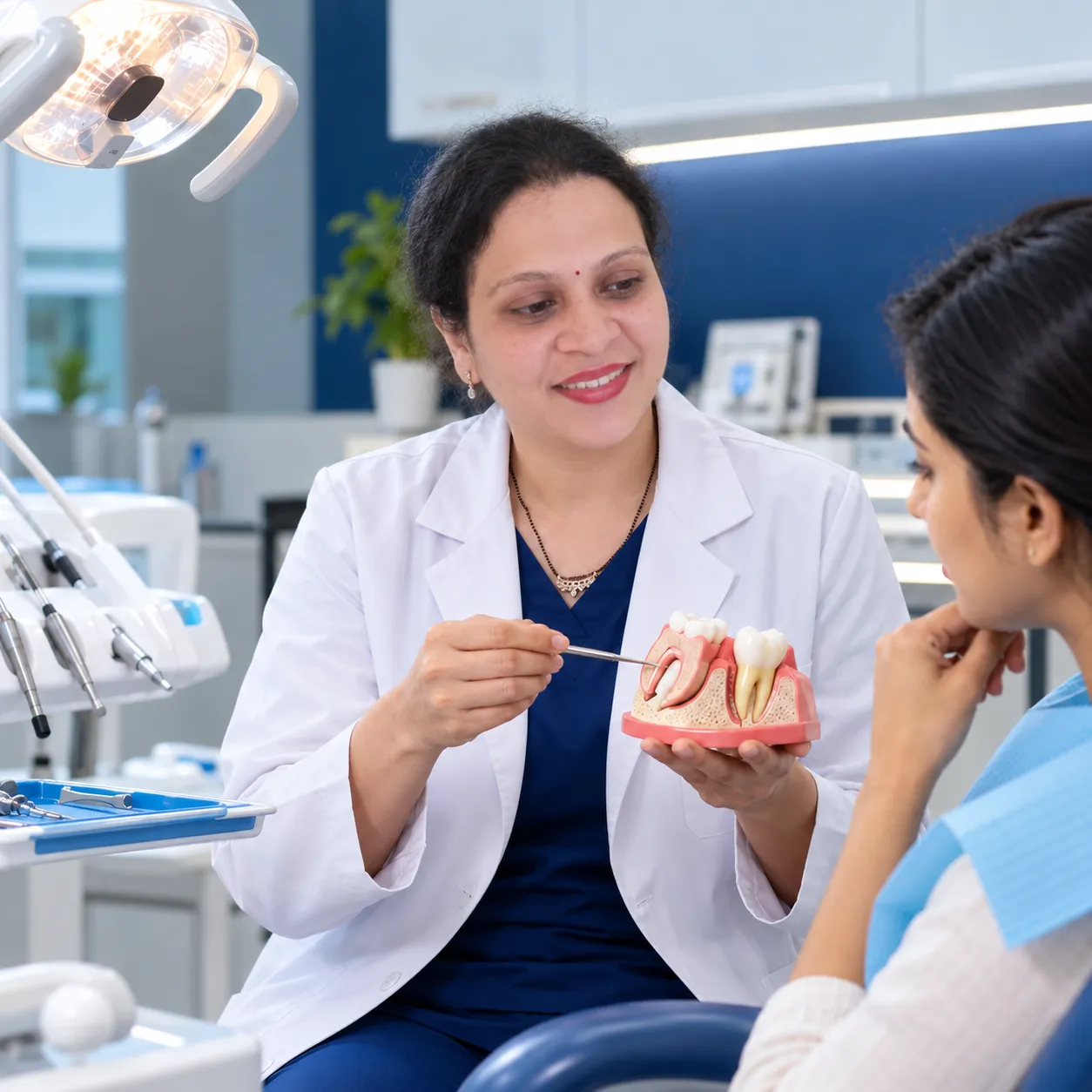Dental examination and oral health assessment